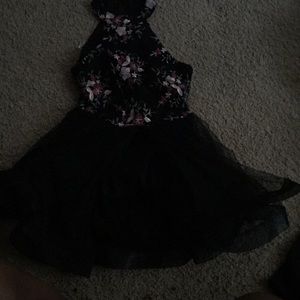 Black Dress with flowers